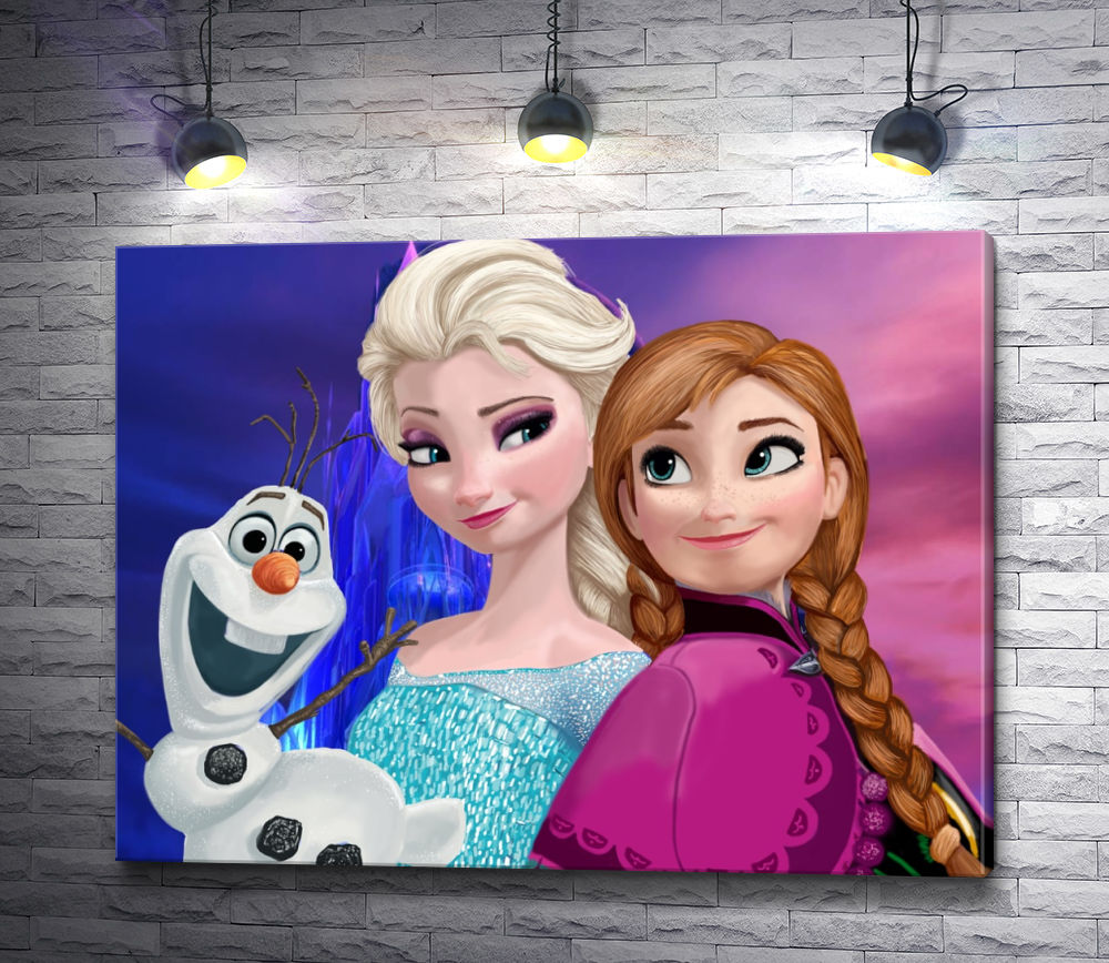 Картина "Элиза и Анна из "Холодное сердце" ("Frozen")"