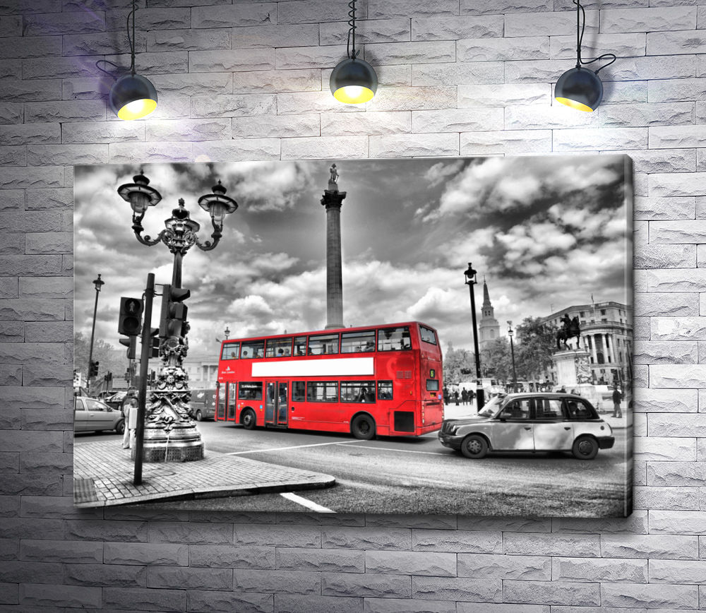 Картина "Лондонский красный автобус"