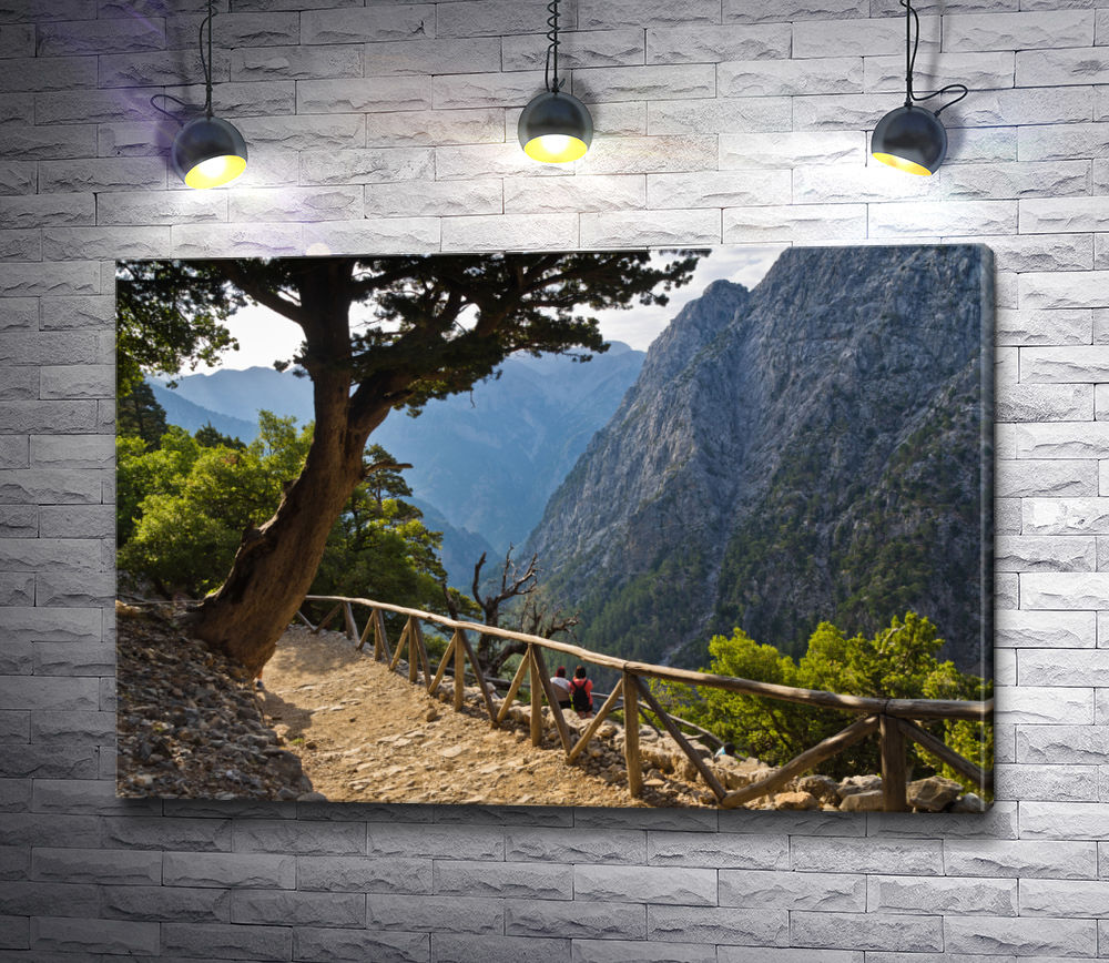 Картина "Экскурсионная тропинка в горах, Крит"