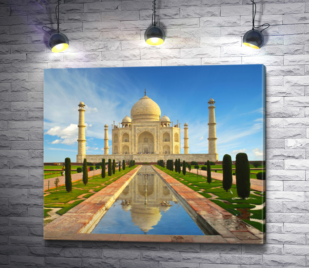 Картина "Мавзолей-мечеть Тадж-Махал. Индия"