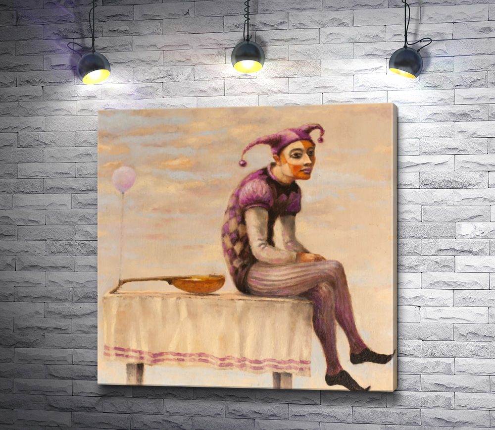 Картина "Лилия Кулионионак - Грустный клоун"