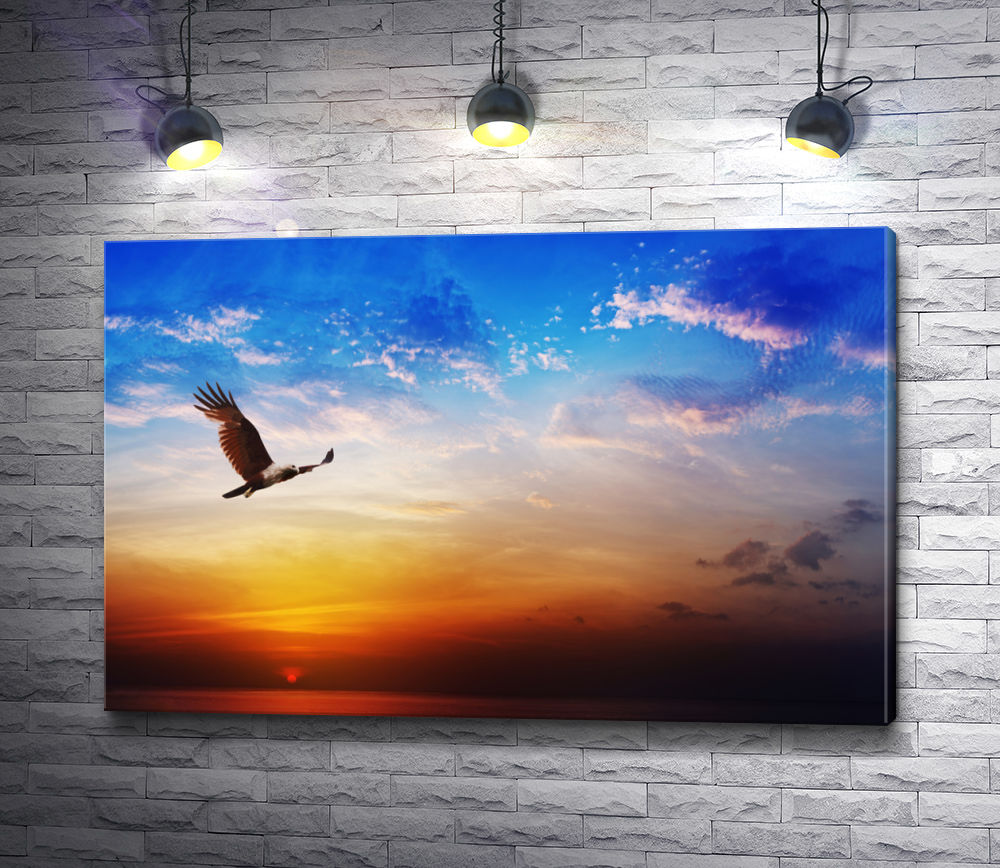 Картина "Орел и закат"