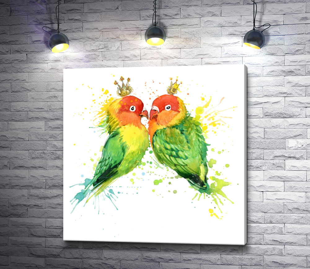 Картина "Любовь попугаев"