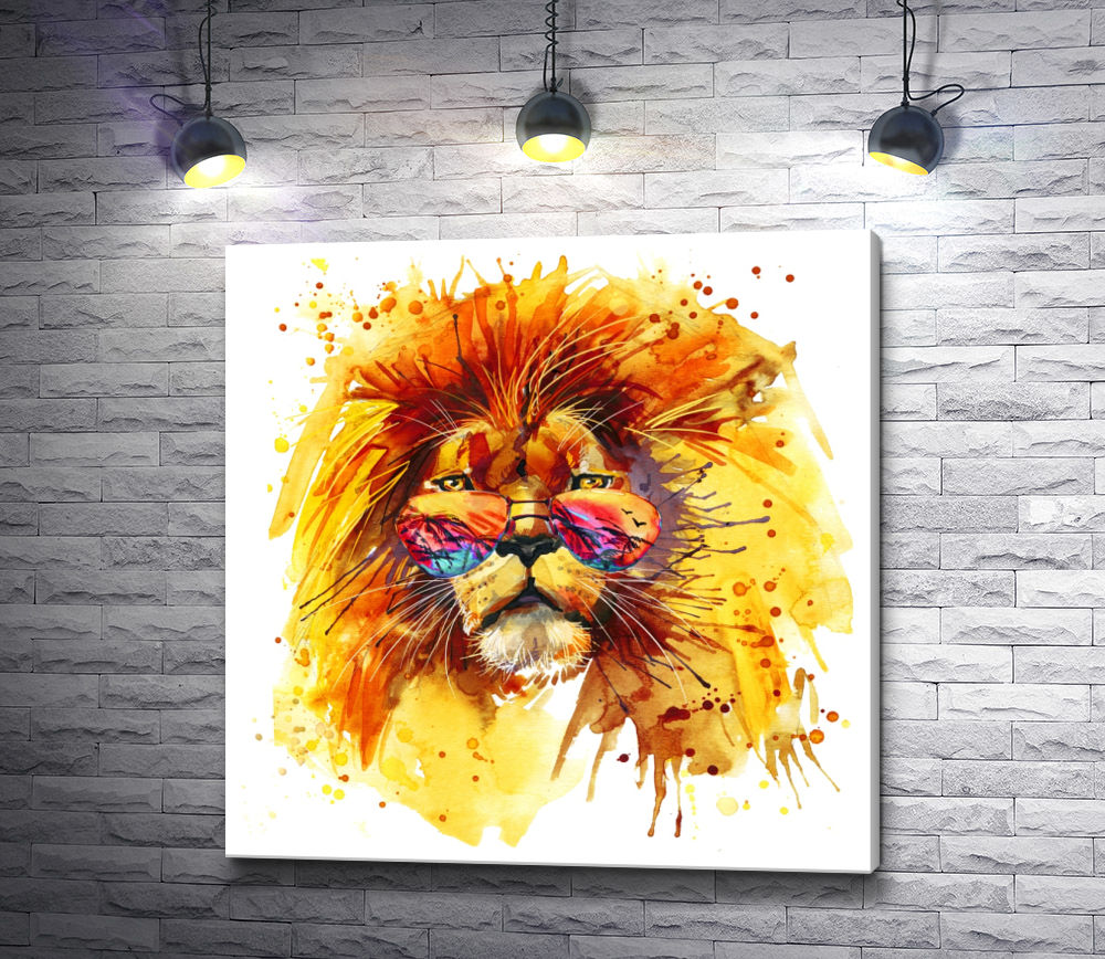 Картина "Радужный лев"