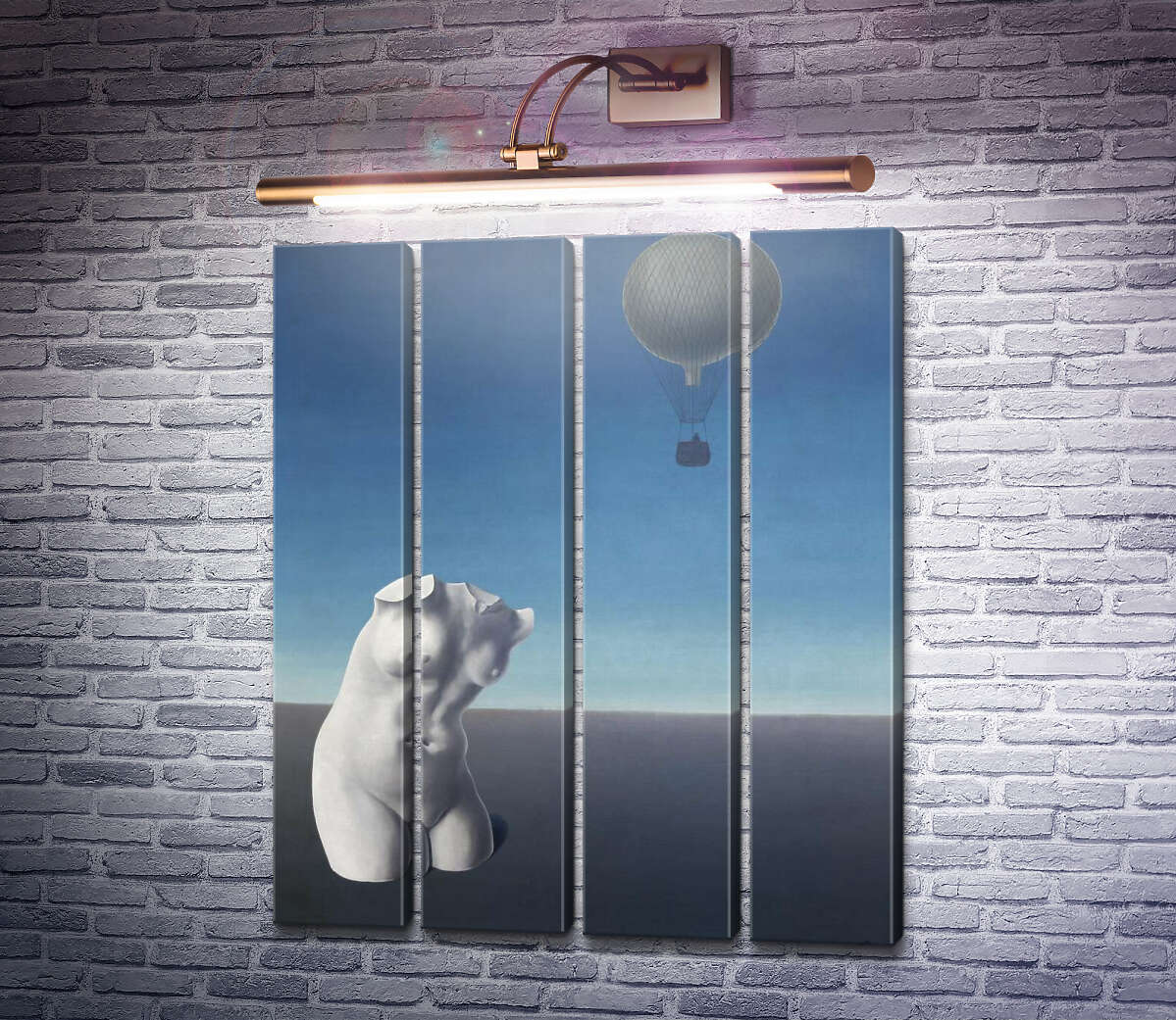 Модульная картина Когда время будет звучать (Модуль №24) Рене Магритт
