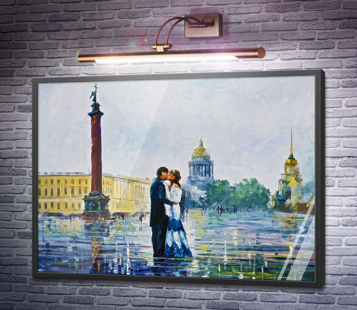 Постер Поцілунок в Санкт-Петербурзі Леонід Афремов