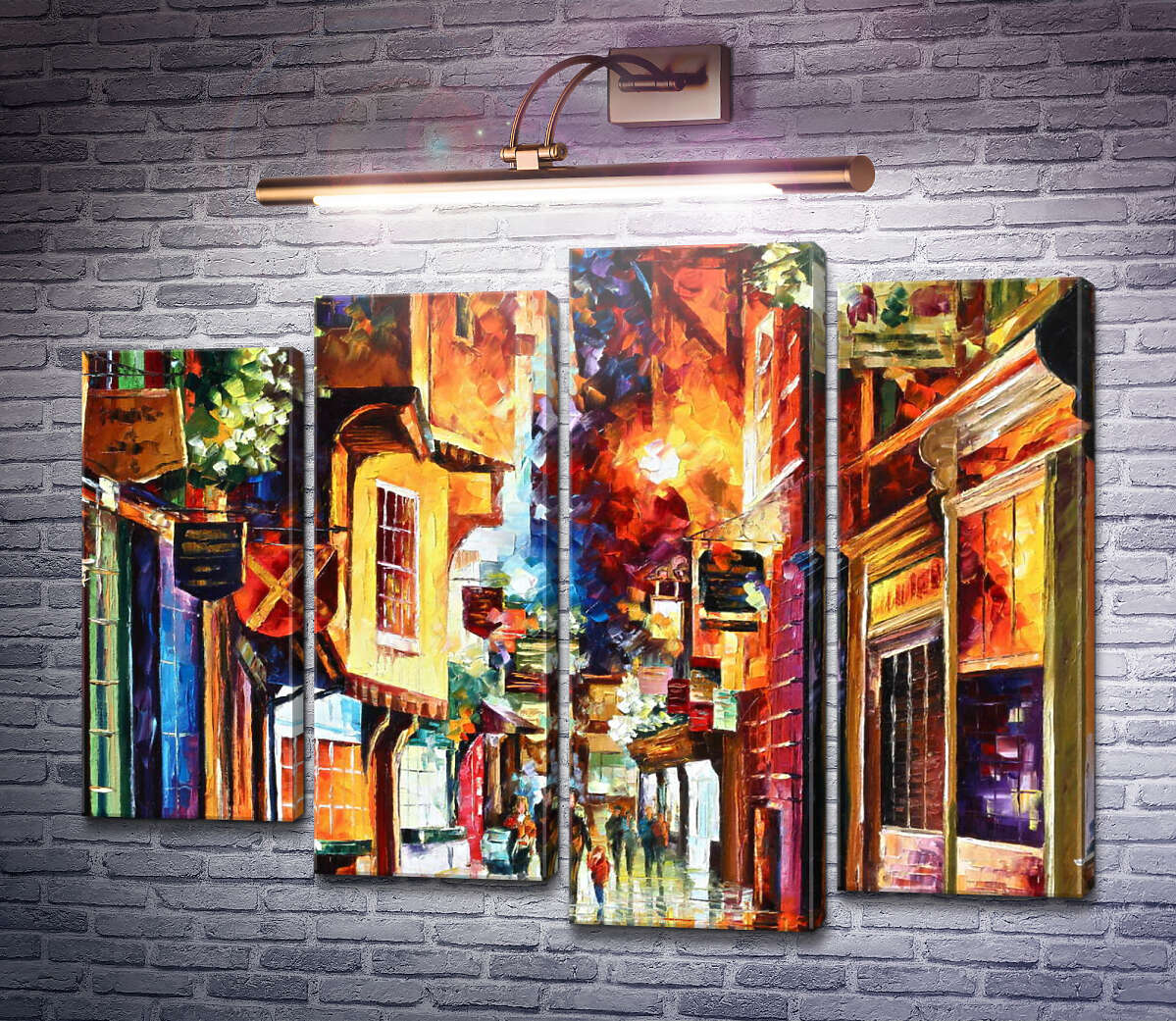 Модульна картина Місто в Англії (Модуль №3) Леонід Афремов