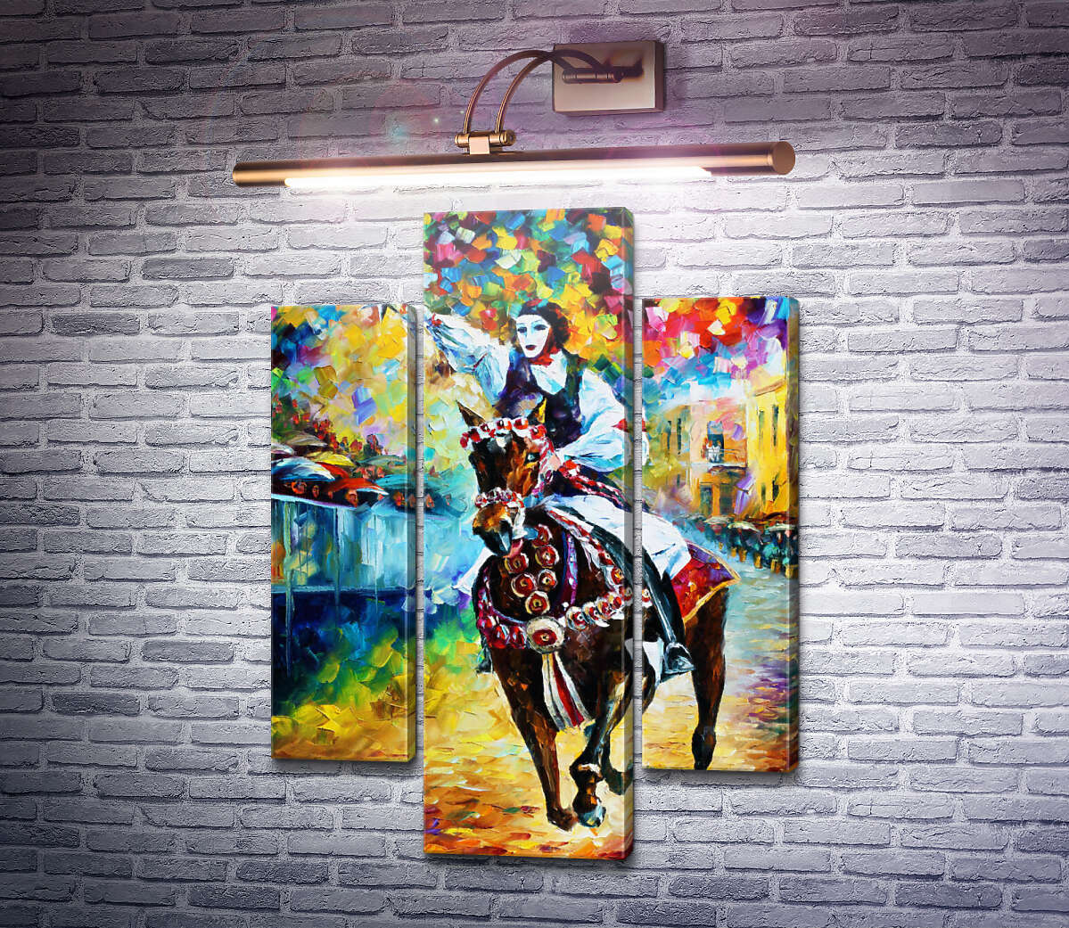 Модульна картина Вершник в масці (Модуль №10) Леонід Афремов