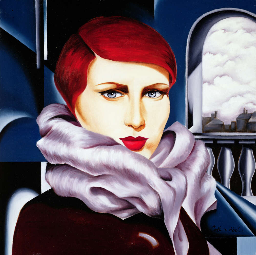 репродукция картина-постер  Европейская зима Катерина Абель