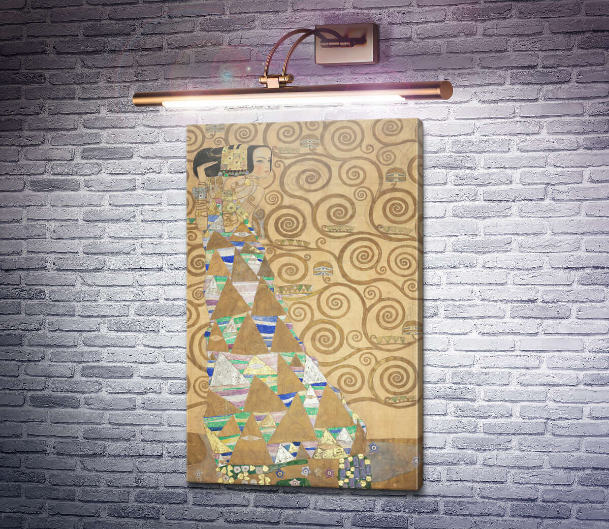 Картина Фрагмент панно для їдальні Стоклет-хауса в Брюсселі Густав Клімт