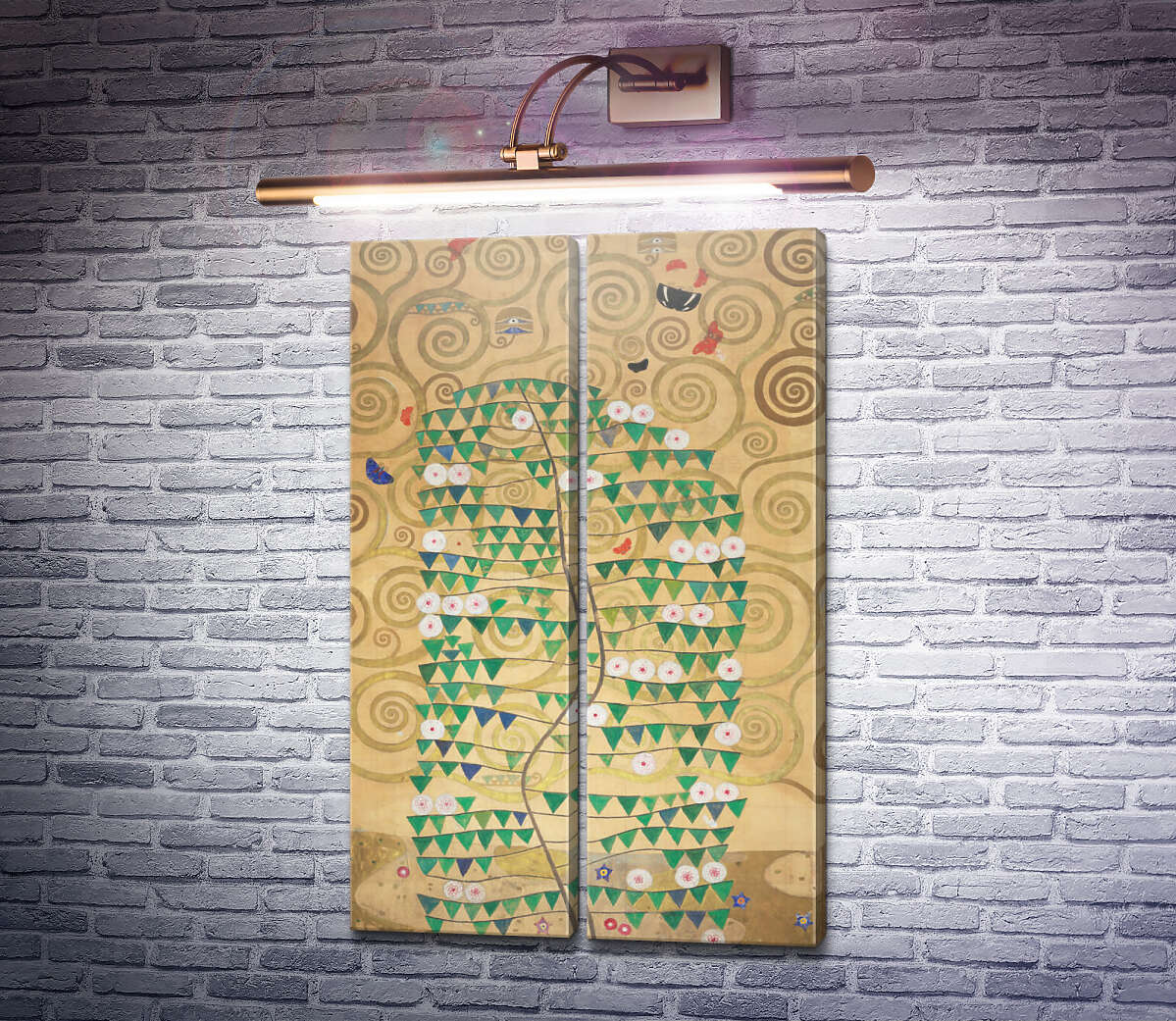 Модульна картина Фрагмент панно для їдальні Стоклет-хауса в Брюсселі Густав Клімт