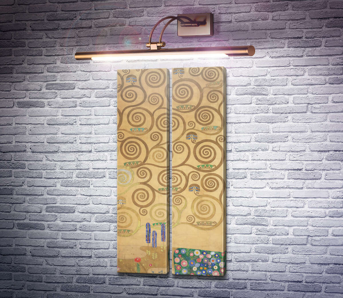 Модульна картина Фрагмент панно для їдальні Стоклет-хауса в Брюсселі Густав Клімт