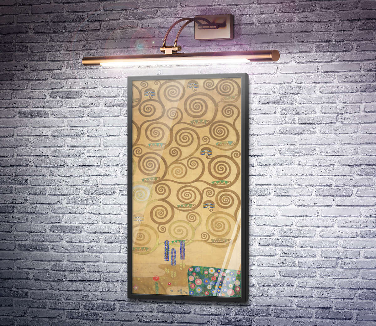 Постер Фрагмент панно для їдальні Стоклет-хауса в Брюсселі Густав Клімт