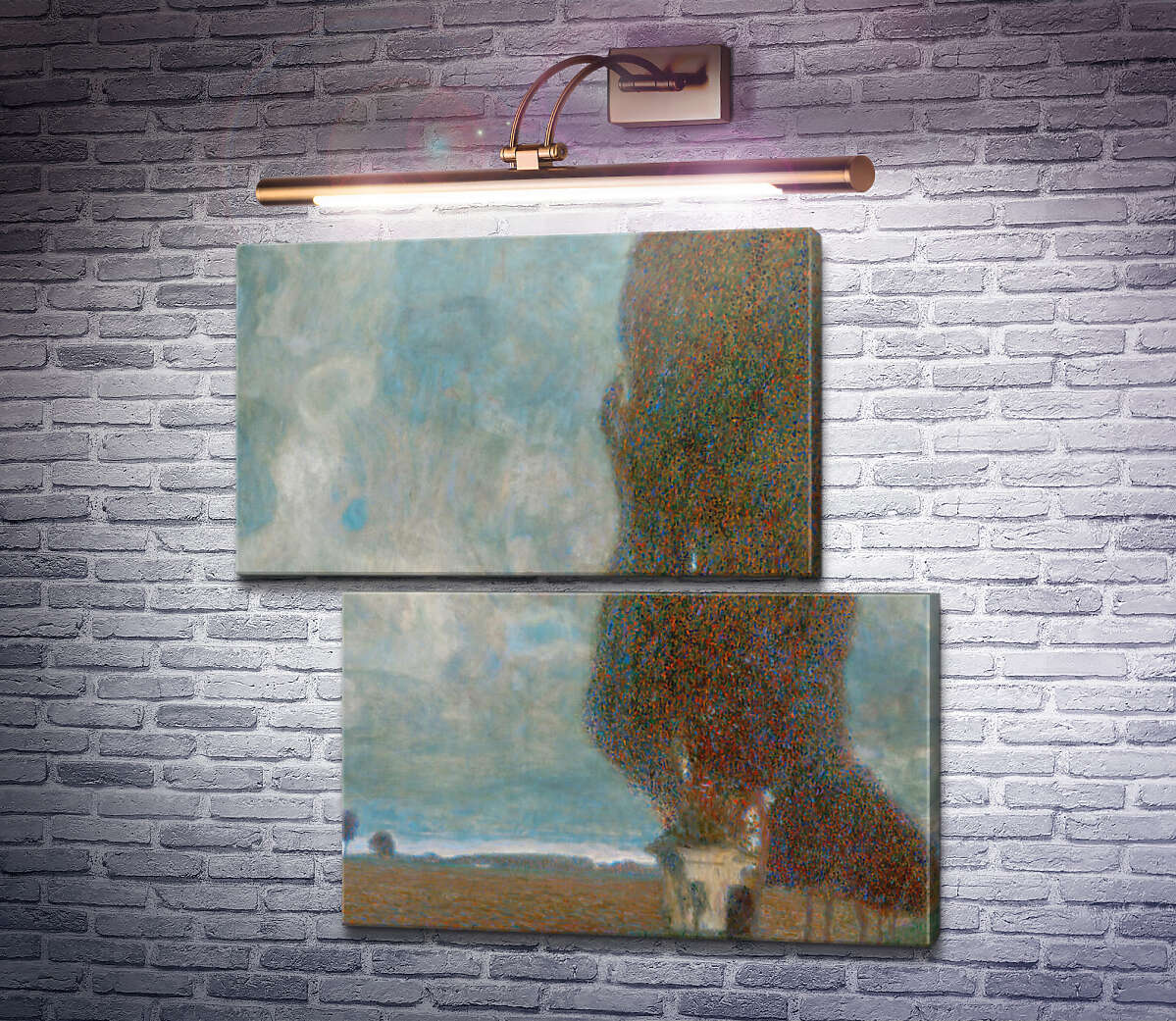 Модульная картина Большой тополь II (Модуль №8) Густав Климт