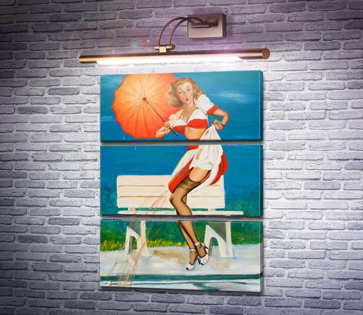 Модульна картина Мене помітили (Модуль №15) Джил Елвгрен (Gil Elvgren) Модульна картина Мене помітили (Модуль №15) Джил Елвгрен (Gil Elvgren)