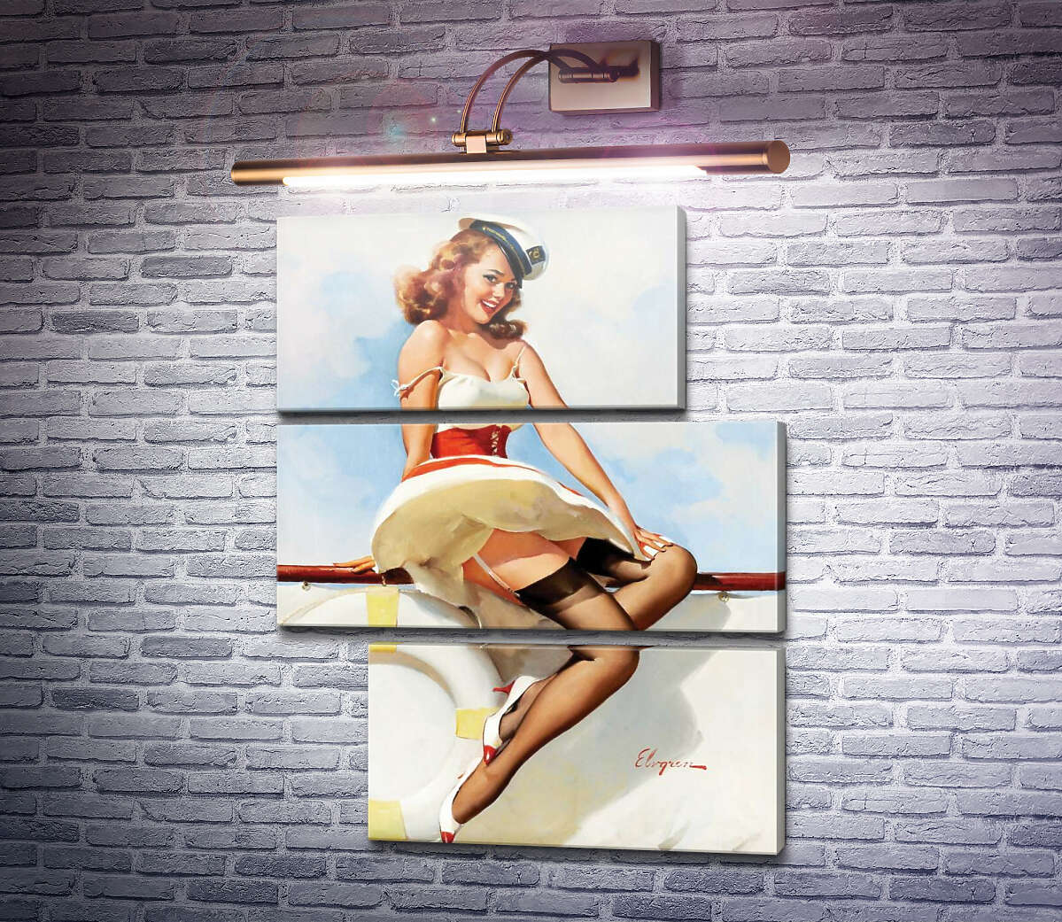 Модульна картина Морячка (Модуль №16) Джил Елвгрен (Gil Elvgren) Модульна картина Морячка (Модуль №16) Джил Елвгрен (Gil Elvgren)