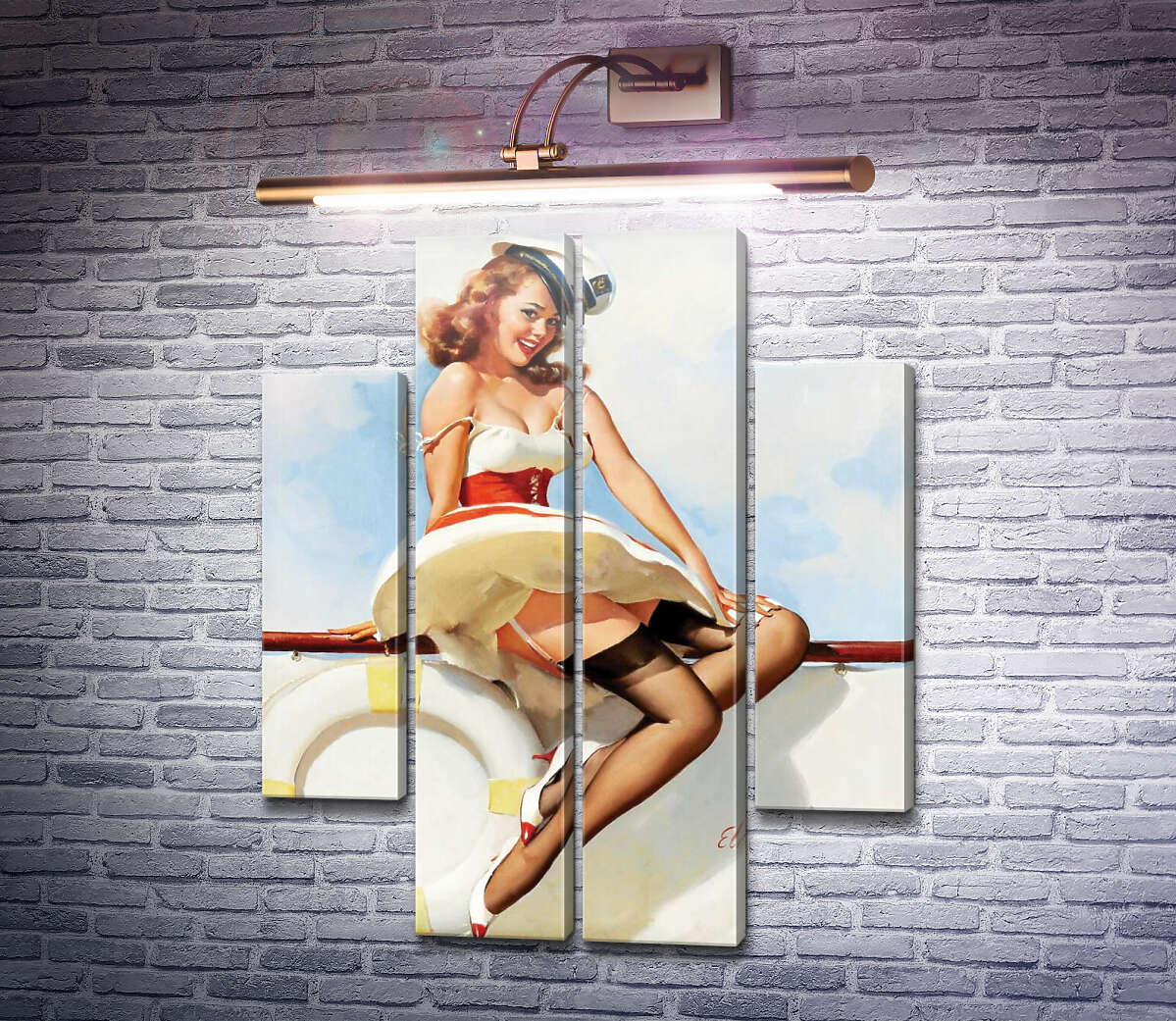 Модульная картина Морячка (Модуль №20) Джил Элвгрен (Gil Elvgren)