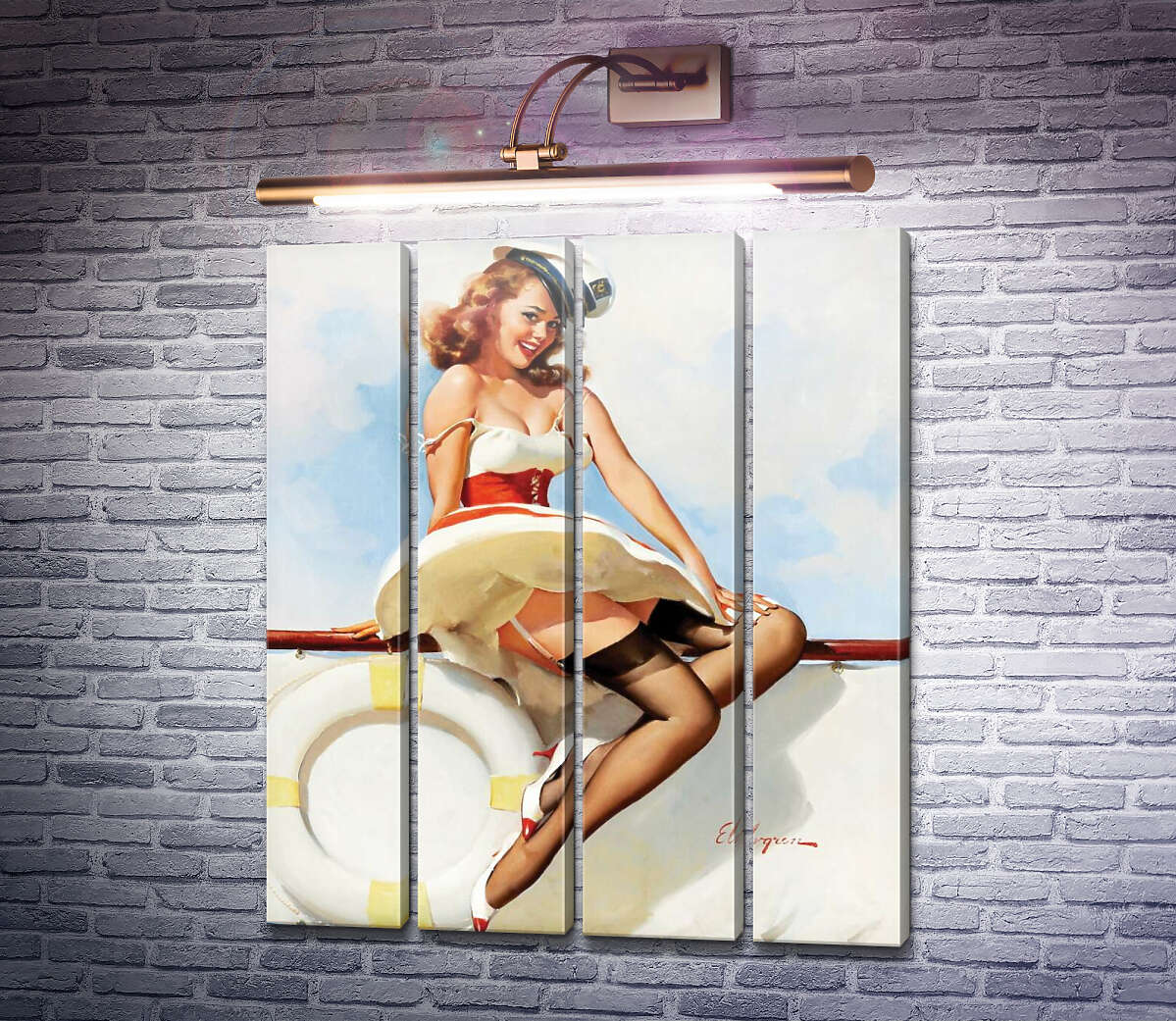 Модульна картина Морячка (Модуль №24) Джил Елвгрен (Gil Elvgren) Модульна картина Морячка (Модуль №24) Джил Елвгрен (Gil Elvgren)