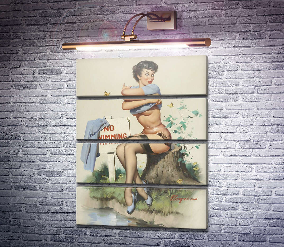 Модульная картина Иду на риск (Модуль №22) Джил Элвгрен (Gil Elvgren) Модульная картина Иду на риск (Модуль №22) Джил Элвгрен (Gil Elvgren)