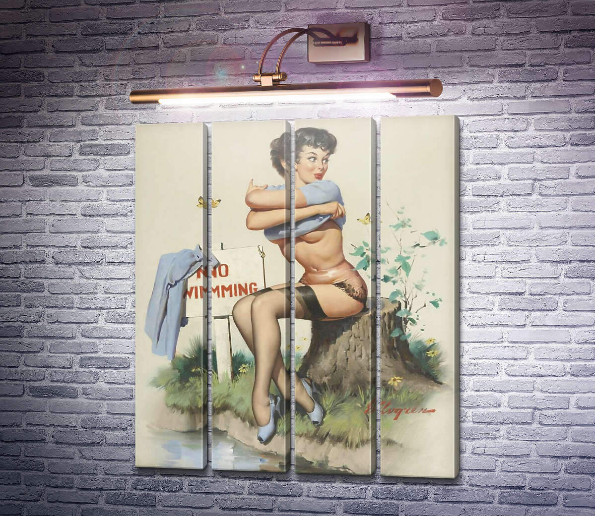 Модульная картина Иду на риск (Модуль №24) Джил Элвгрен (Gil Elvgren) Модульная картина Иду на риск (Модуль №24) Джил Элвгрен (Gil Elvgren)