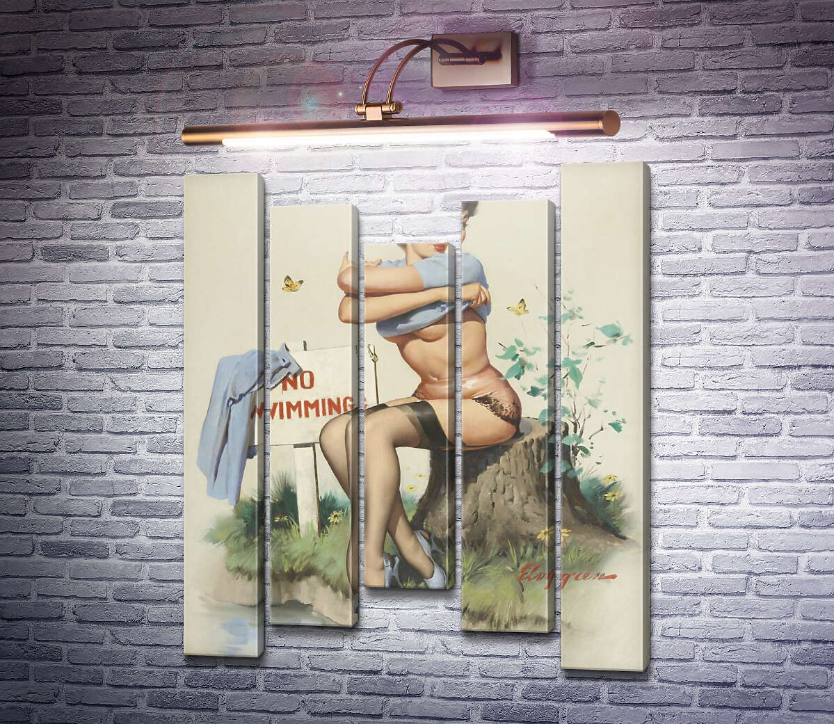 Модульная картина Иду на риск (Модуль №27) Джил Элвгрен (Gil Elvgren) Модульная картина Иду на риск (Модуль №27) Джил Элвгрен (Gil Elvgren)