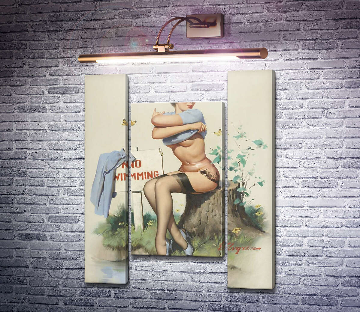 Модульная картина Иду на риск (Модуль №11) Джил Элвгрен (Gil Elvgren) Модульная картина Иду на риск (Модуль №11) Джил Элвгрен (Gil Elvgren)