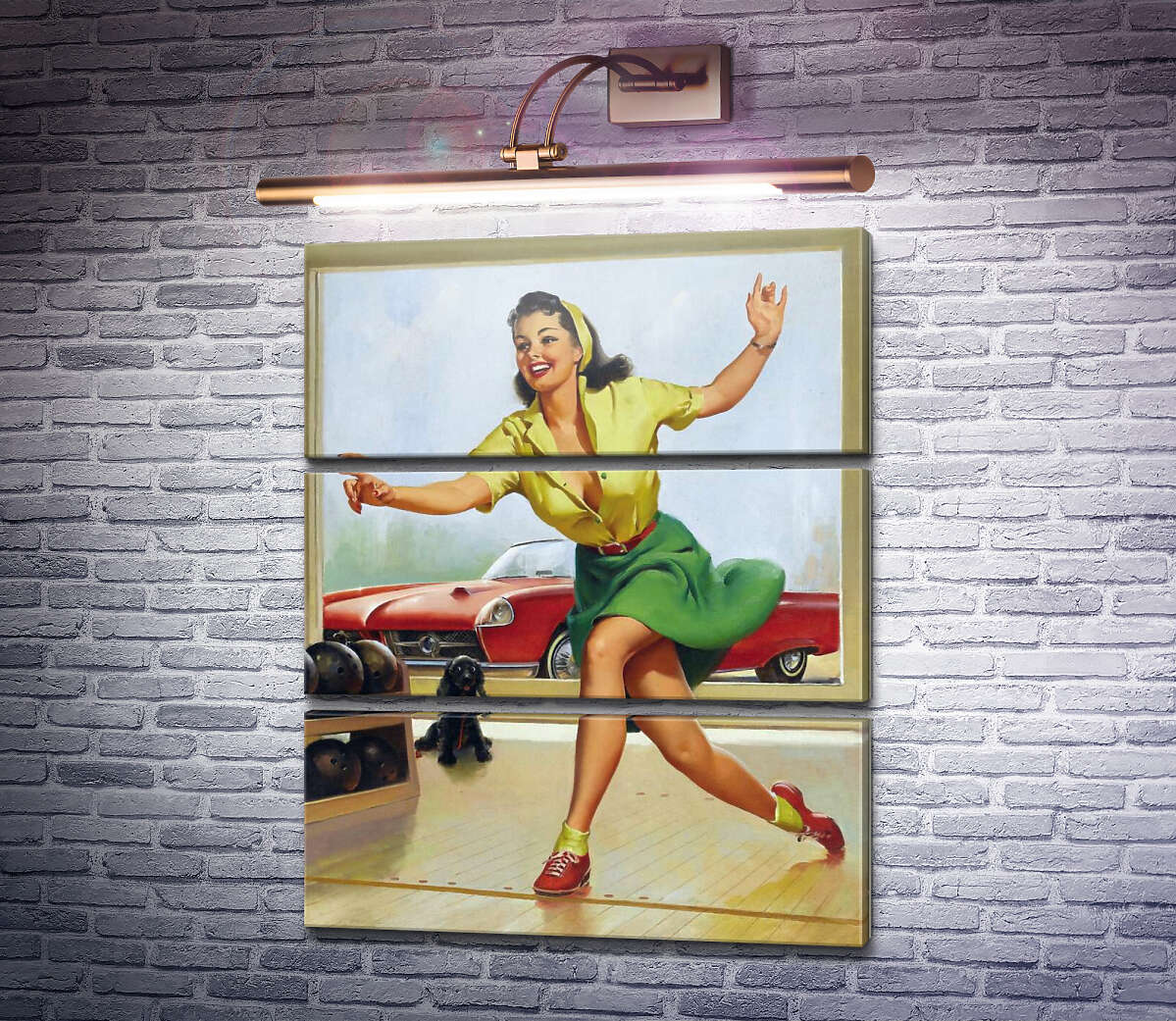 Модульна картина Боулінг (Модуль №15) Джил Елвгрен (Gil Elvgren) Модульна картина Боулінг (Модуль №15) Джил Елвгрен (Gil Elvgren)