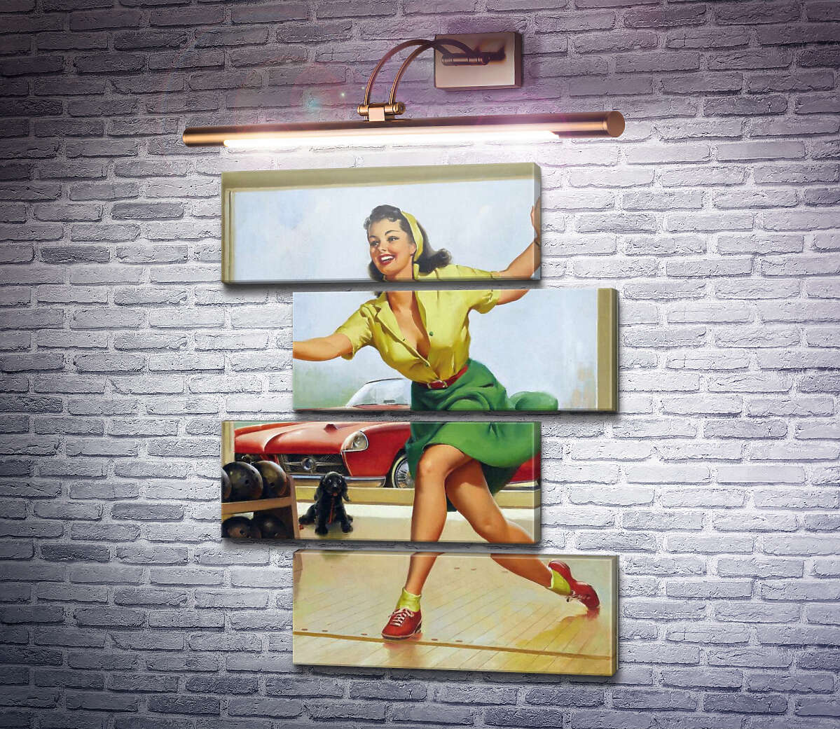 Модульна картина Боулінг (Модуль №23) Джил Елвгрен (Gil Elvgren) Модульна картина Боулінг (Модуль №23) Джил Елвгрен (Gil Elvgren)