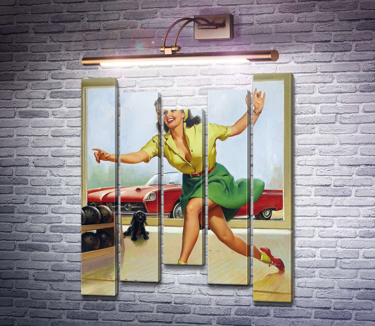 Модульная картина Боулинг (Модуль №27) Джил Элвгрен (Gil Elvgren) Модульная картина Боулинг (Модуль №27) Джил Элвгрен (Gil Elvgren)