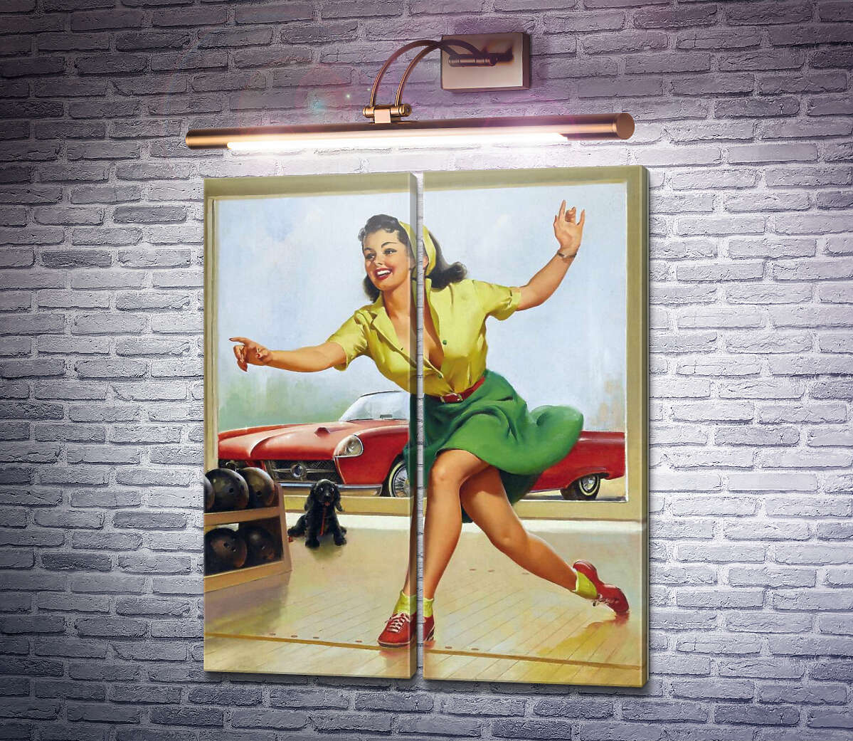 Модульная картина Боулинг (Модуль №6) Джил Элвгрен (Gil Elvgren) Модульная картина Боулинг (Модуль №6) Джил Элвгрен (Gil Elvgren)