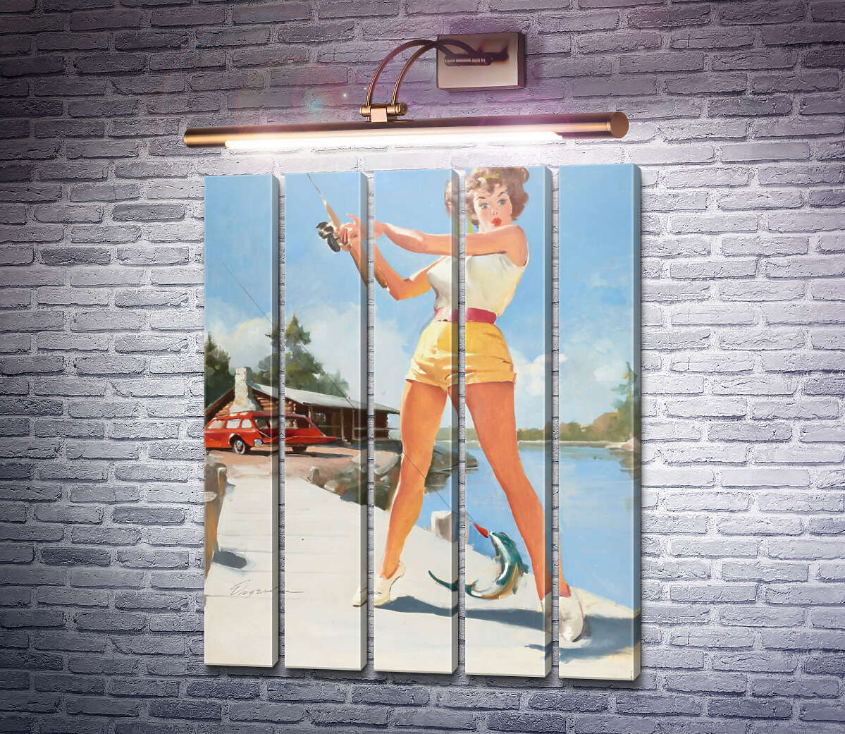 Модульна картина Хороший улов (Рибачка) (Модуль №26) Джил Елвгрен (Gil Elvgren) Модульна картина Хороший улов (Рибачка) (Модуль №26) Джил Елвгрен (Gil Elvgren)