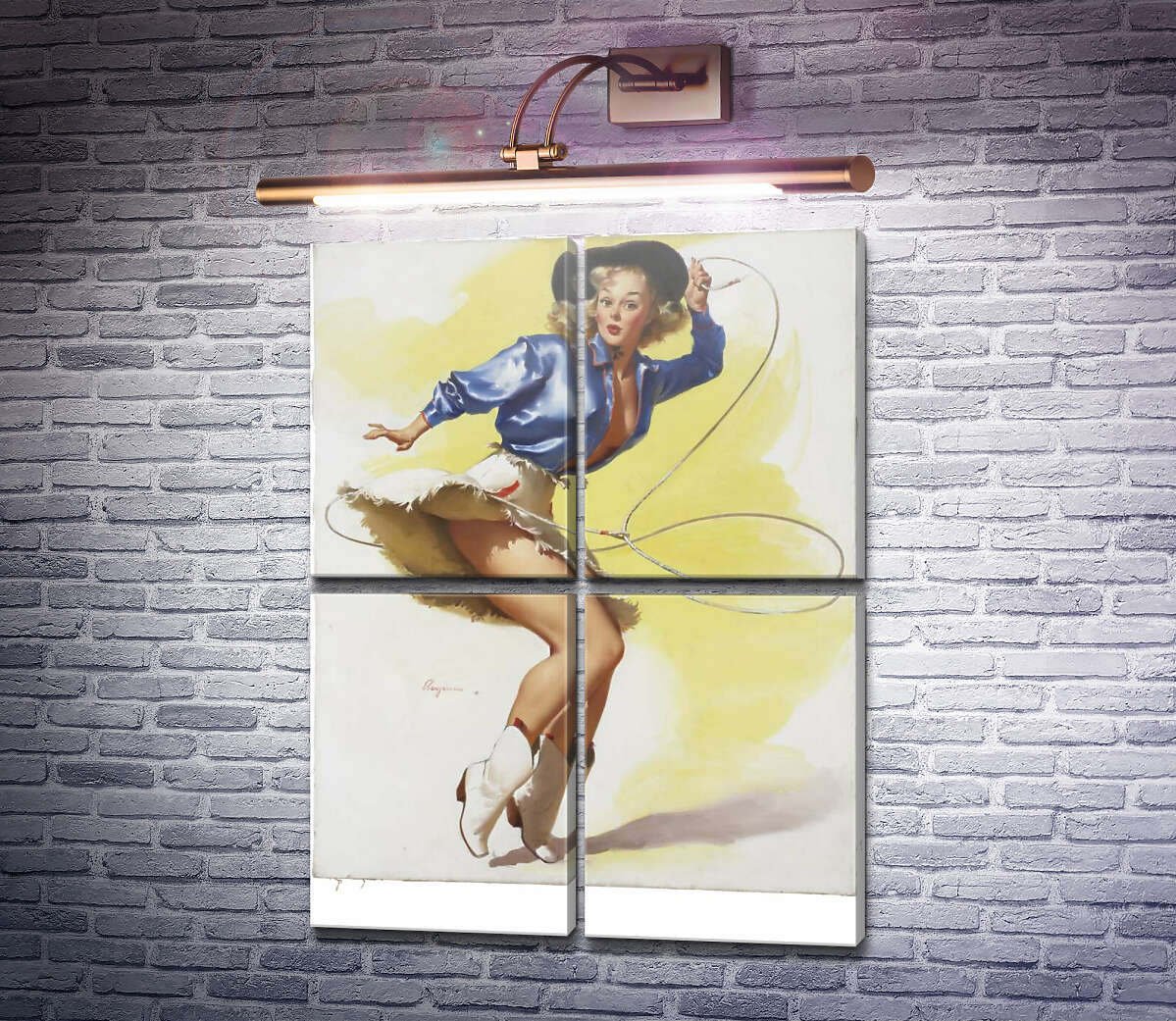 Модульная картина На цыпочки (Модуль №25) Джил Элвгрен (Gil Elvgren) Модульная картина На цыпочки (Модуль №25) Джил Элвгрен (Gil Elvgren)