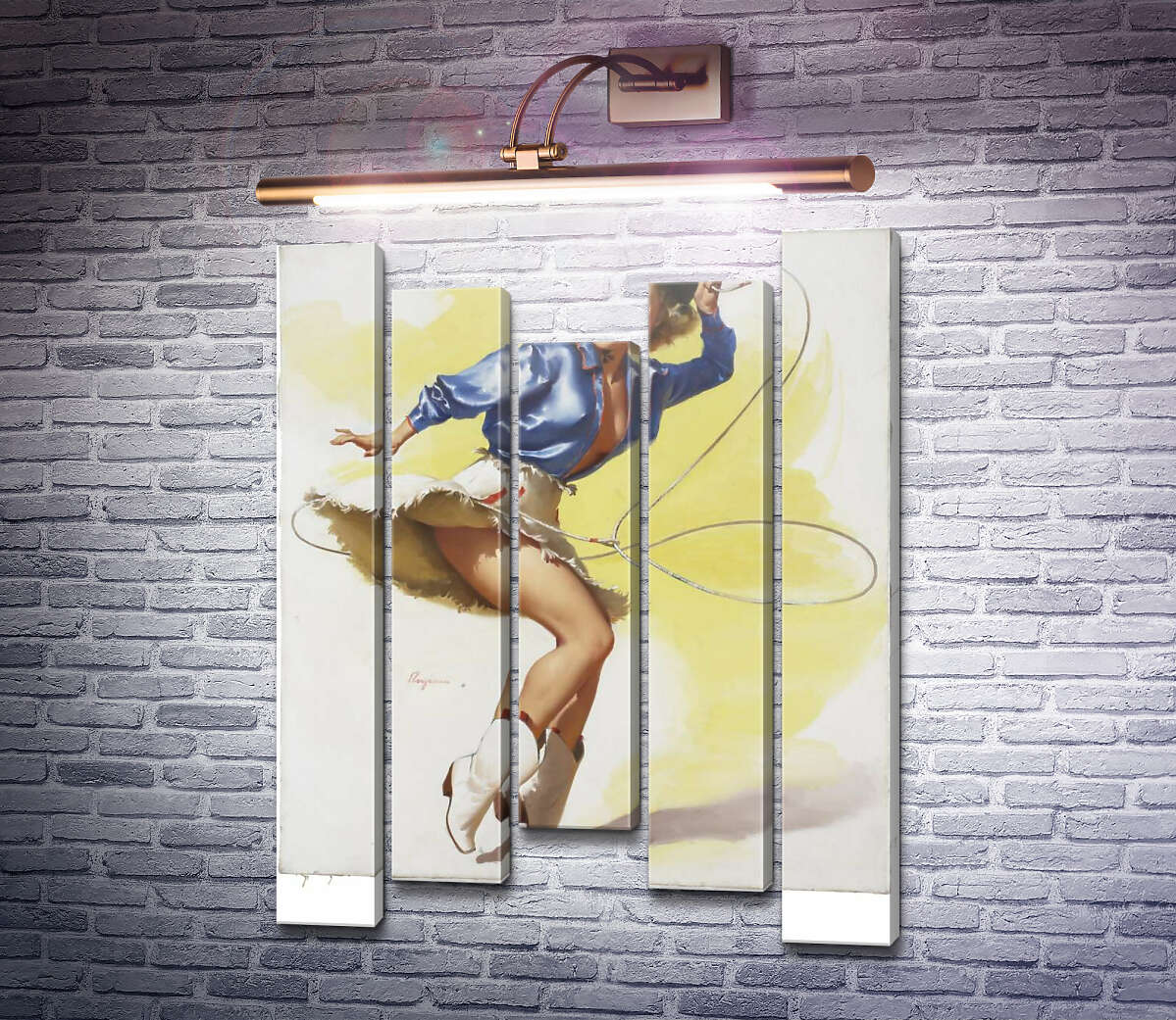 Модульна картина На навшпиньки (Модуль №27) Джил Елвгрен (Gil Elvgren)