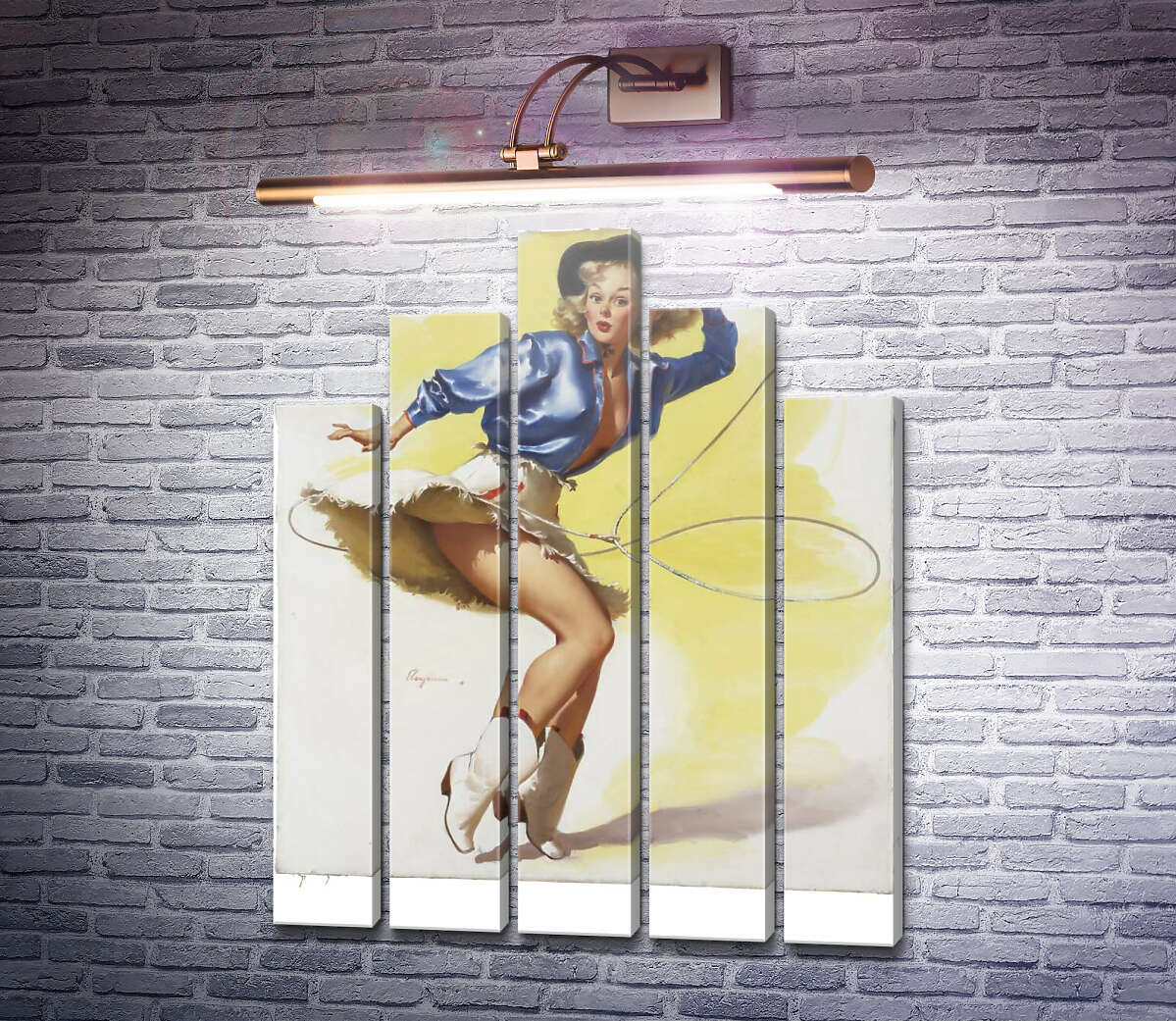 Модульна картина На навшпиньки (Модуль №29) Джил Елвгрен (Gil Elvgren)
