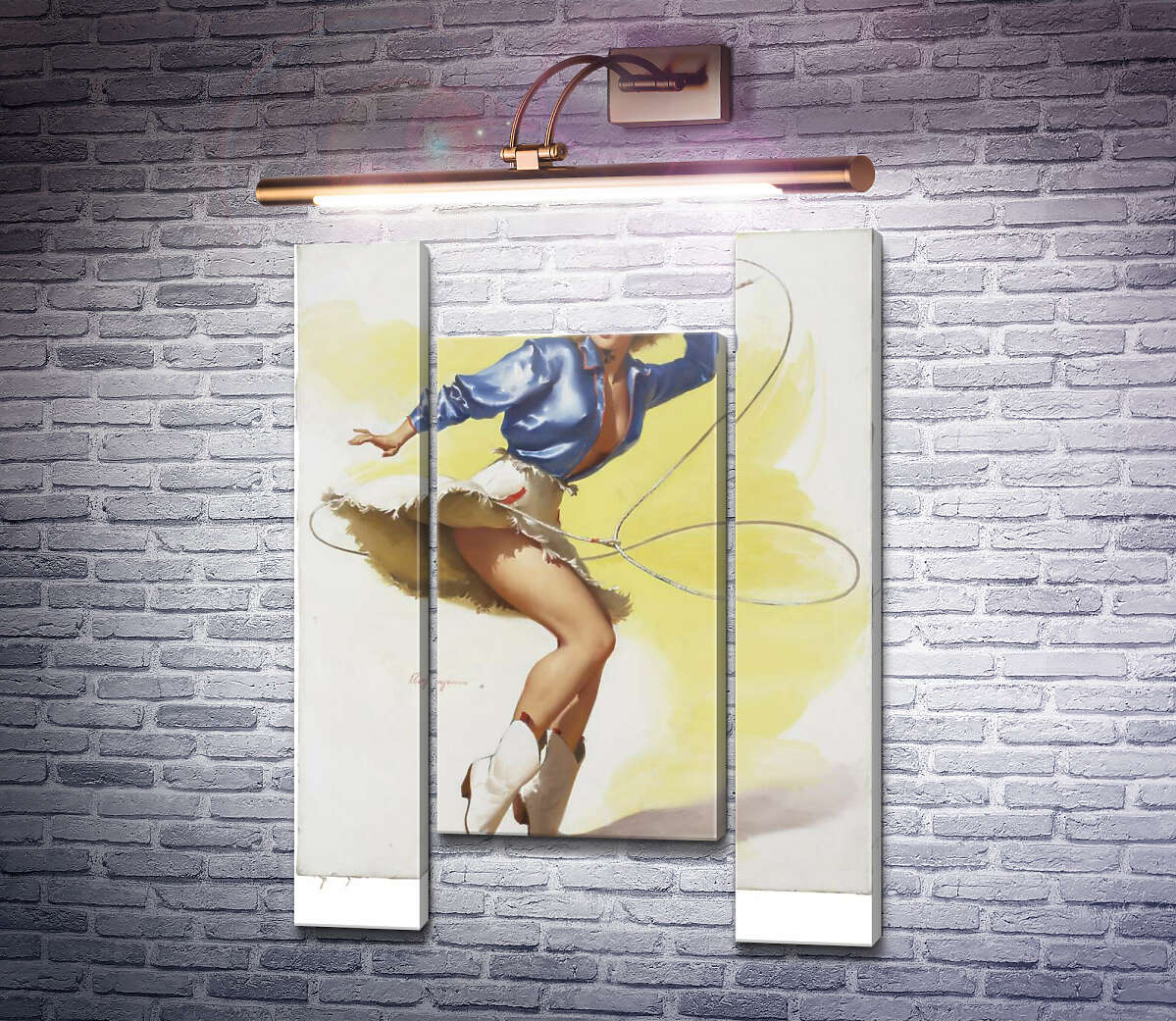 Модульная картина На цыпочки (Модуль №11) Джил Элвгрен (Gil Elvgren) Модульная картина На цыпочки (Модуль №11) Джил Элвгрен (Gil Elvgren)