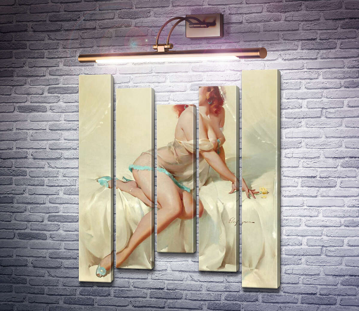Модульная картина Откровенные маннеры (Модуль №27) Джил Элвгрен (Gil Elvgren) Модульная картина Откровенные маннеры (Модуль №27) Джил Элвгрен (Gil Elvgren)