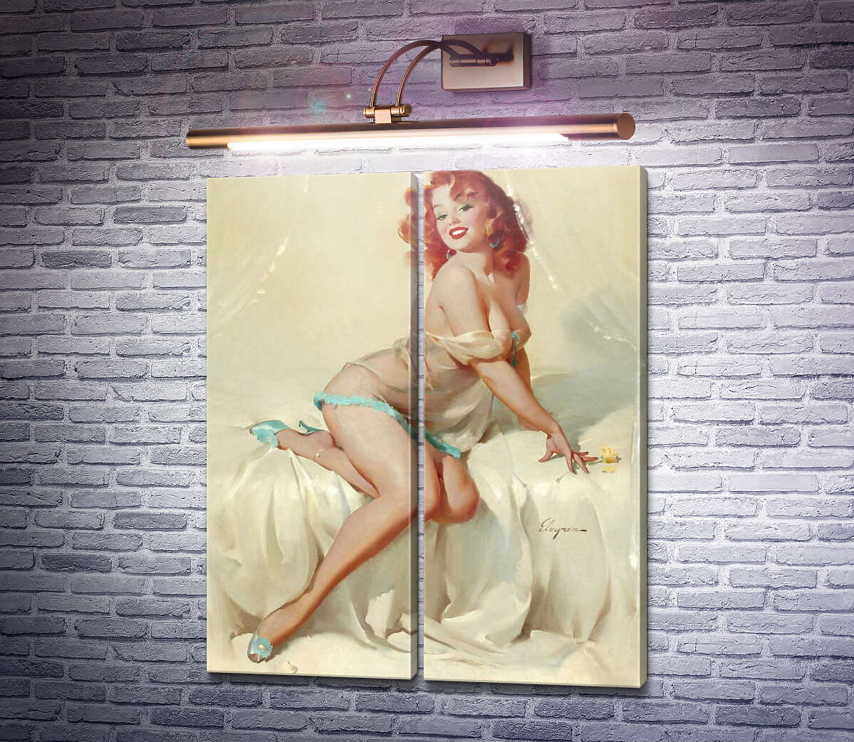 Модульна картина Відверті манери (Модуль №6) Джил Елвгрен (Gil Elvgren) Модульна картина Відверті манери (Модуль №6) Джил Елвгрен (Gil Elvgren)
