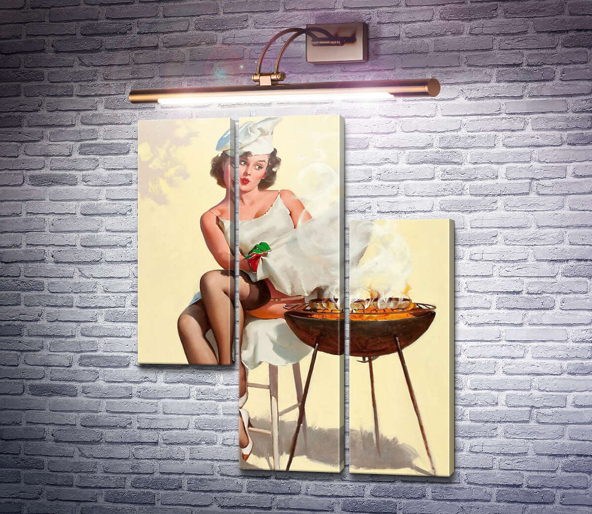 Модульная картина Барбекю (Модуль №13) Джил Элвгрен (Gil Elvgren) Модульная картина Барбекю (Модуль №13) Джил Элвгрен (Gil Elvgren)