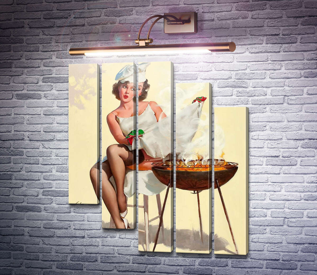 Модульная картина Барбекю (Модуль №28) Джил Элвгрен (Gil Elvgren) Модульная картина Барбекю (Модуль №28) Джил Элвгрен (Gil Elvgren)