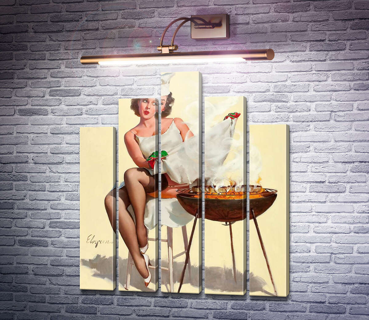 Модульная картина Барбекю (Модуль №29) Джил Элвгрен (Gil Elvgren) Модульная картина Барбекю (Модуль №29) Джил Элвгрен (Gil Elvgren)