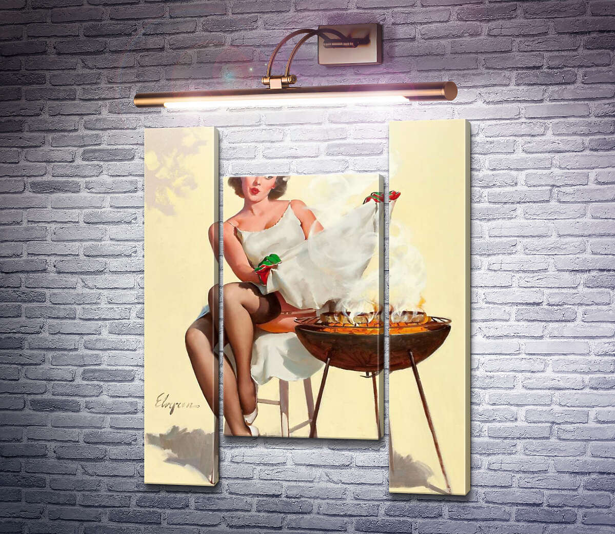 Модульная картина Барбекю (Модуль №11) Джил Элвгрен (Gil Elvgren) Модульная картина Барбекю (Модуль №11) Джил Элвгрен (Gil Elvgren)