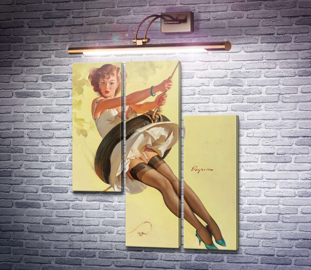 Модульна картина Гойдалки (Модуль №13) Джил Елвгрен (Gil Elvgren) Модульна картина Гойдалки (Модуль №13) Джил Елвгрен (Gil Elvgren)