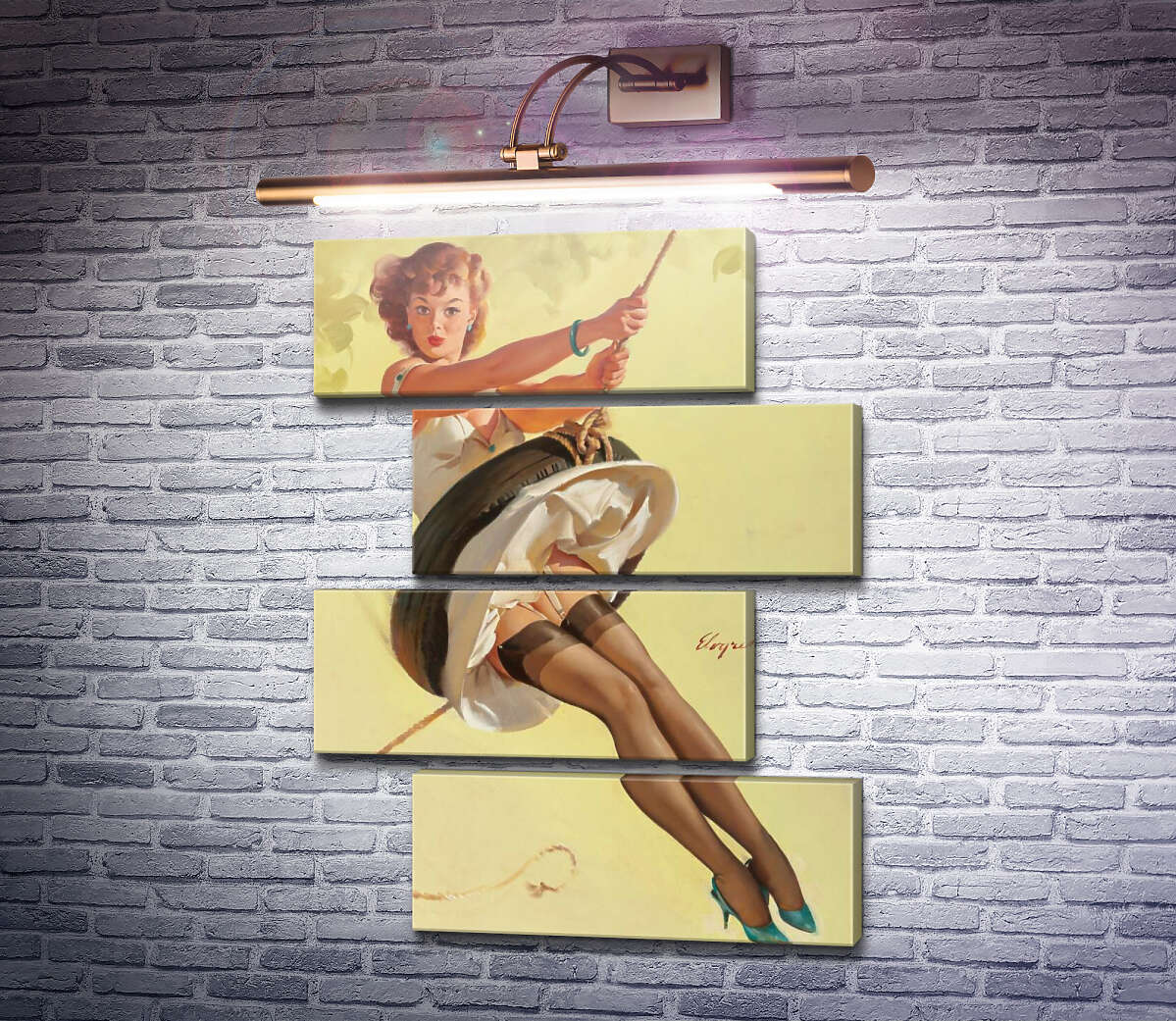 Модульная картина Качели (Модуль №23) Джил Элвгрен (Gil Elvgren) Модульная картина Качели (Модуль №23) Джил Элвгрен (Gil Elvgren)