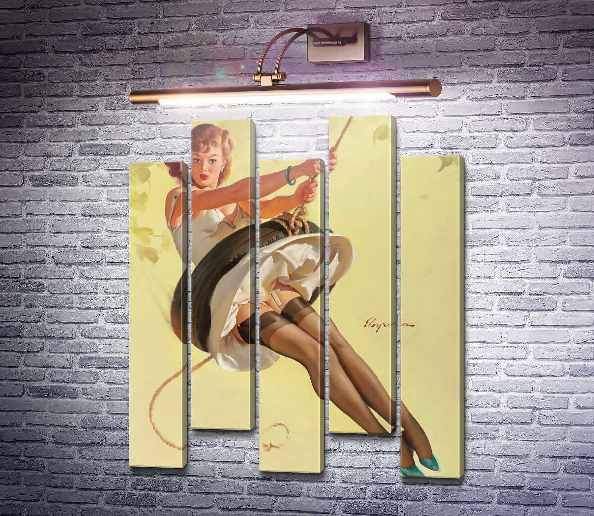Модульна картина Гойдалки (Модуль №30) Джил Елвгрен (Gil Elvgren) Модульна картина Гойдалки (Модуль №30) Джил Елвгрен (Gil Elvgren)