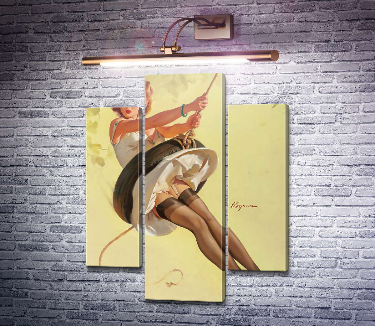 Модульна картина Гойдалки (Модуль №10) Джил Елвгрен (Gil Elvgren) Модульна картина Гойдалки (Модуль №10) Джил Елвгрен (Gil Elvgren)