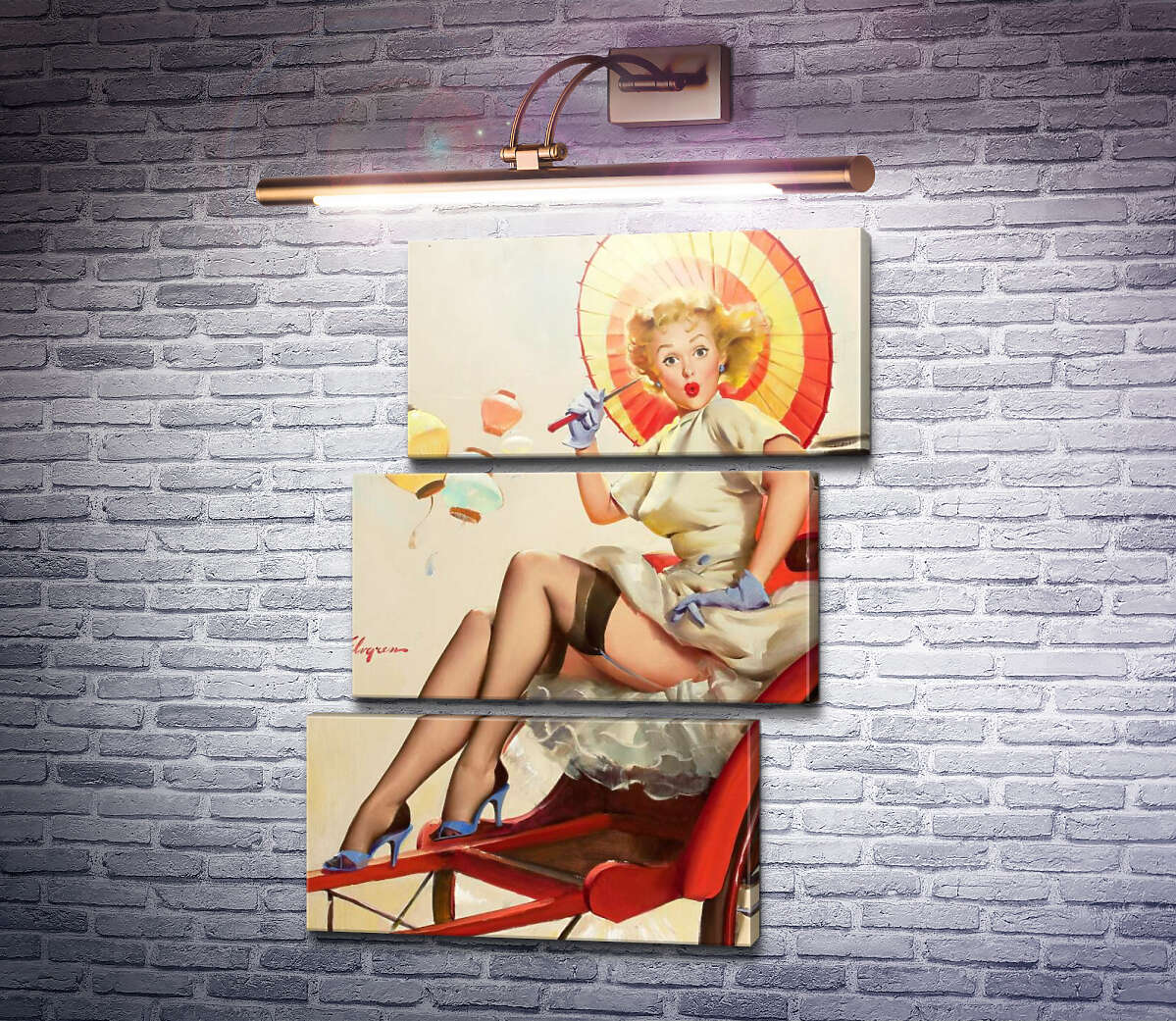 Модульная картина Что-то не так? (Модуль №17) Джил Элвгрен (Gil Elvgren) Модульная картина Что-то не так? (Модуль №17) Джил Элвгрен (Gil Elvgren)