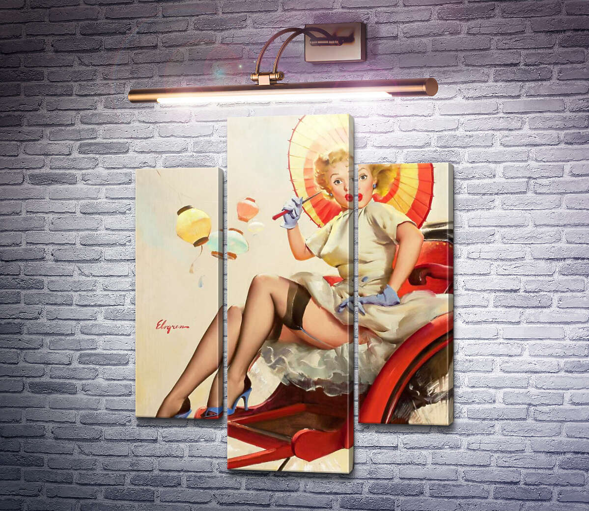 Модульна картина Щось не так? (Модуль №10) Джил Елвгрен (Gil Elvgren) Модульна картина Щось не так? (Модуль №10) Джил Елвгрен (Gil Elvgren)