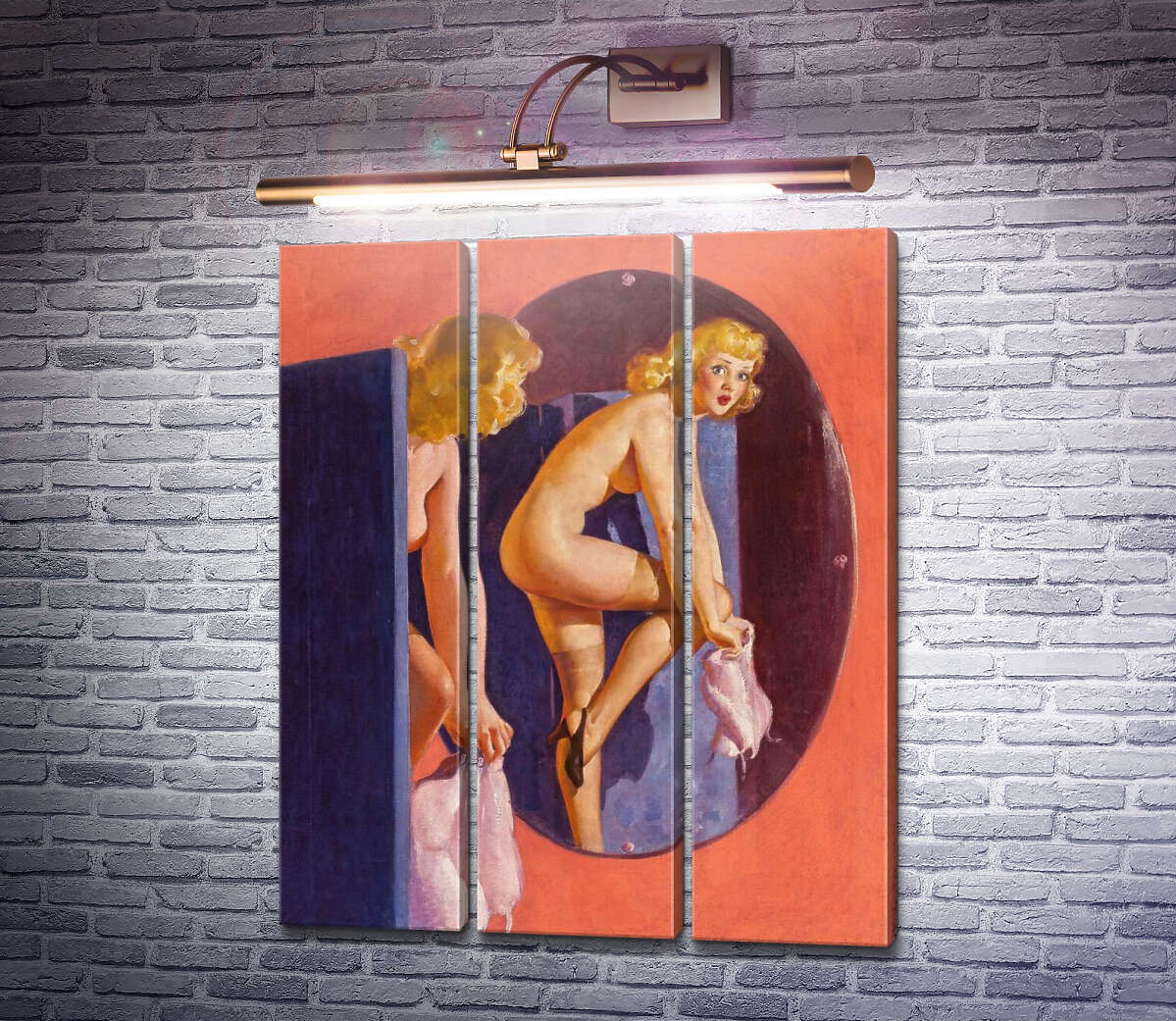 Модульна картина Перетримка (Модуль №2) Джил Елвгрен (Gil Elvgren) Модульна картина Перетримка (Модуль №2) Джил Елвгрен (Gil Elvgren)