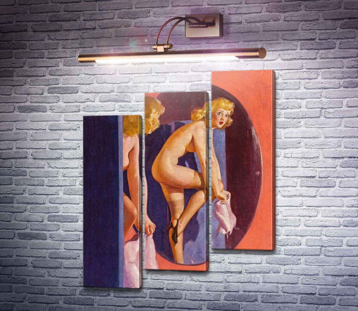 Модульна картина Перетримка (Модуль №14) Джил Елвгрен (Gil Elvgren) Модульна картина Перетримка (Модуль №14) Джил Елвгрен (Gil Elvgren)
