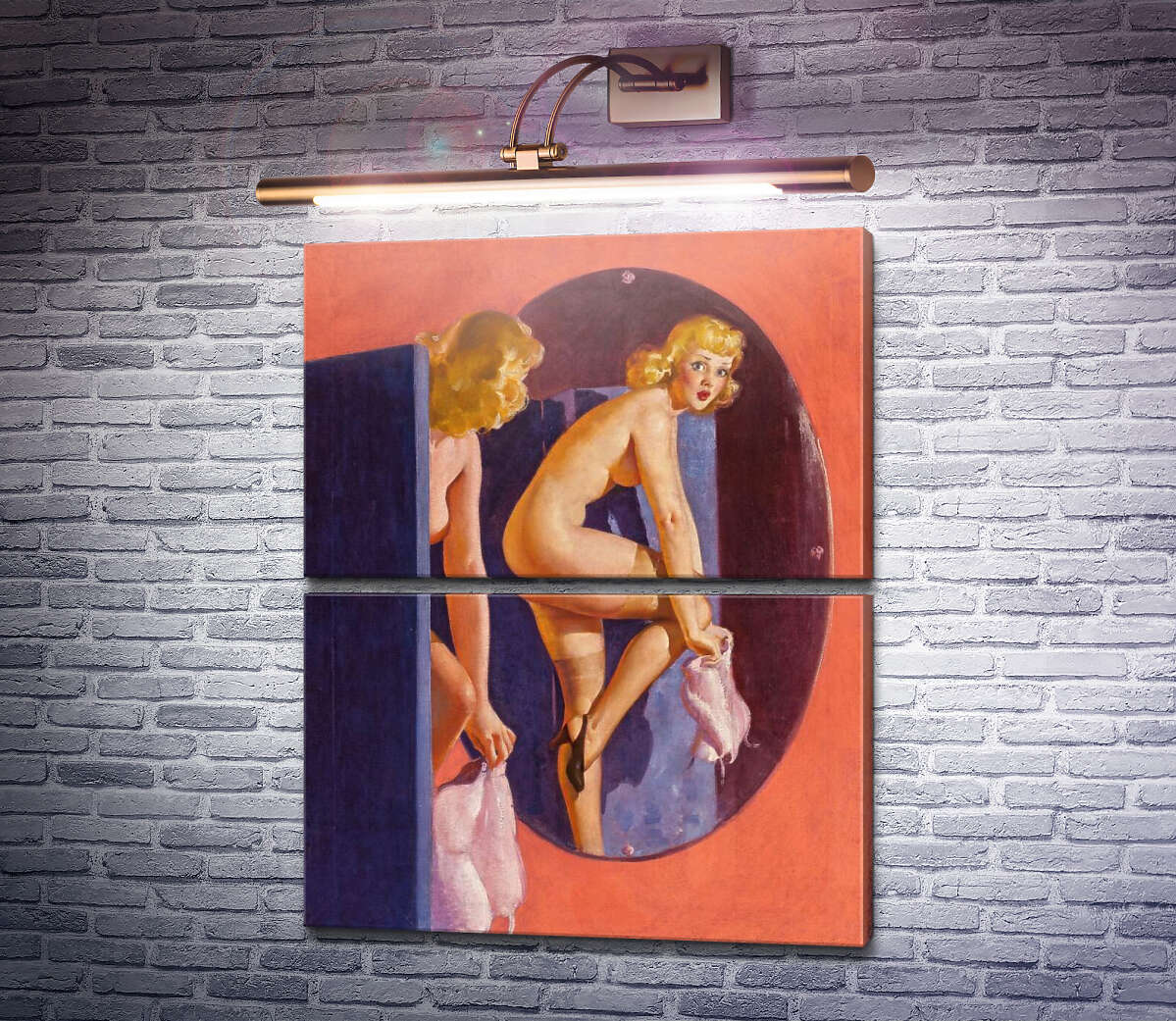 Модульна картина Перетримка (Модуль №7) Джил Елвгрен (Gil Elvgren) Модульна картина Перетримка (Модуль №7) Джил Елвгрен (Gil Elvgren)